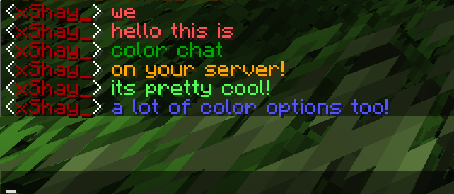 How to use Minecraft Color Codes on your server